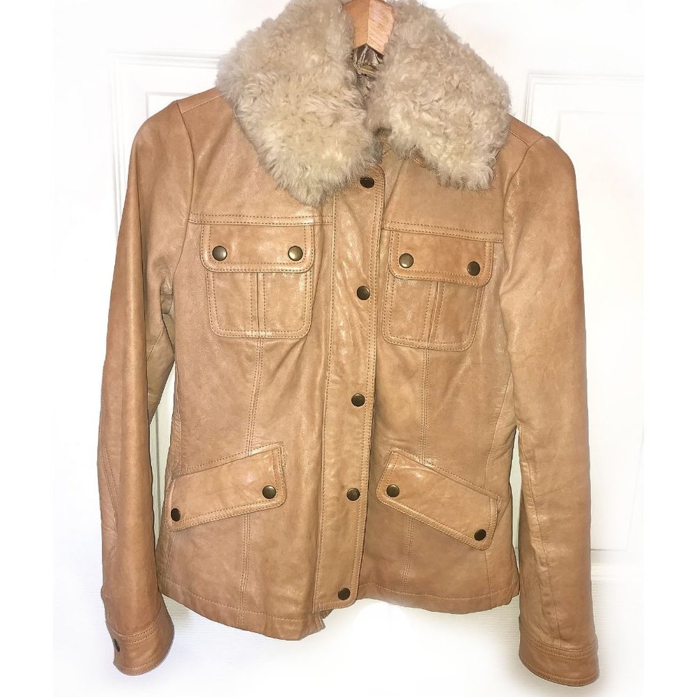 Banana Republic Quilted Leather Jacket